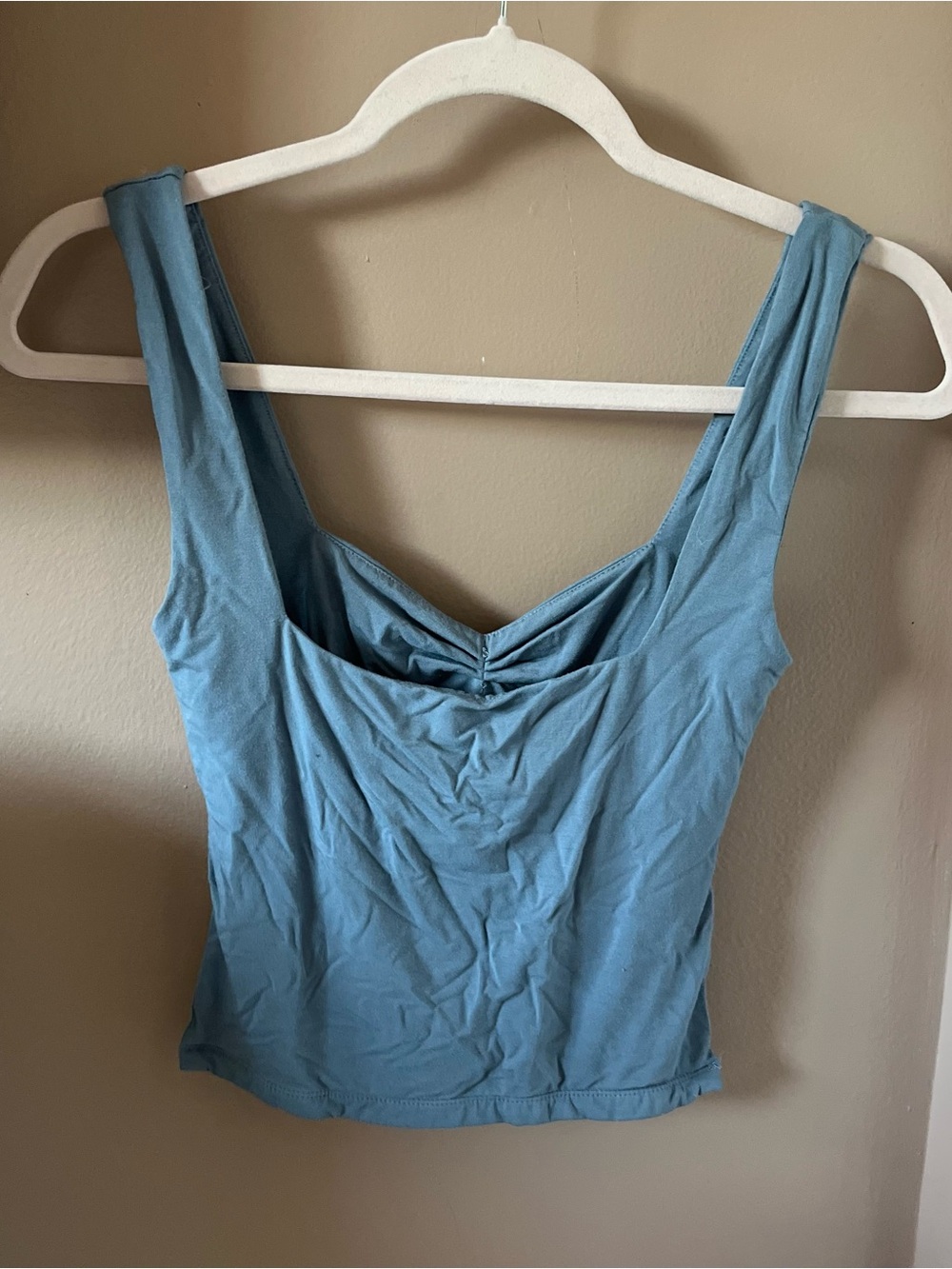 NWOT White Fox Dusty Blue Taking Off Tank Top